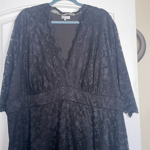 Kiyonna Mademoiselle Black Lace Dress - Picture 2 of 5